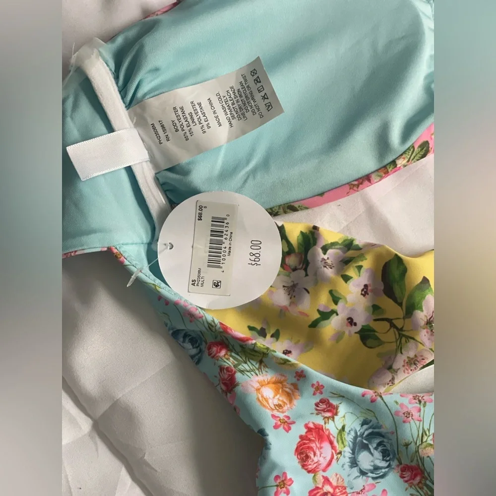 Altar'd State Floral One Piece Swimsuit - strap missing